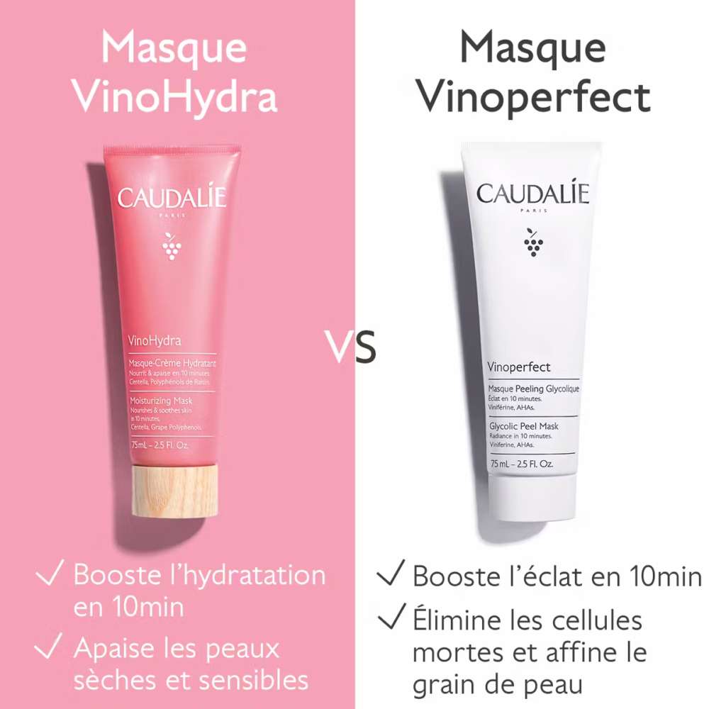 Caudalie vinohydra masque crème hydratant 75ml