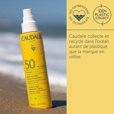 Caudalie vinosun protect spray invisible haute protection spf50 150ml
