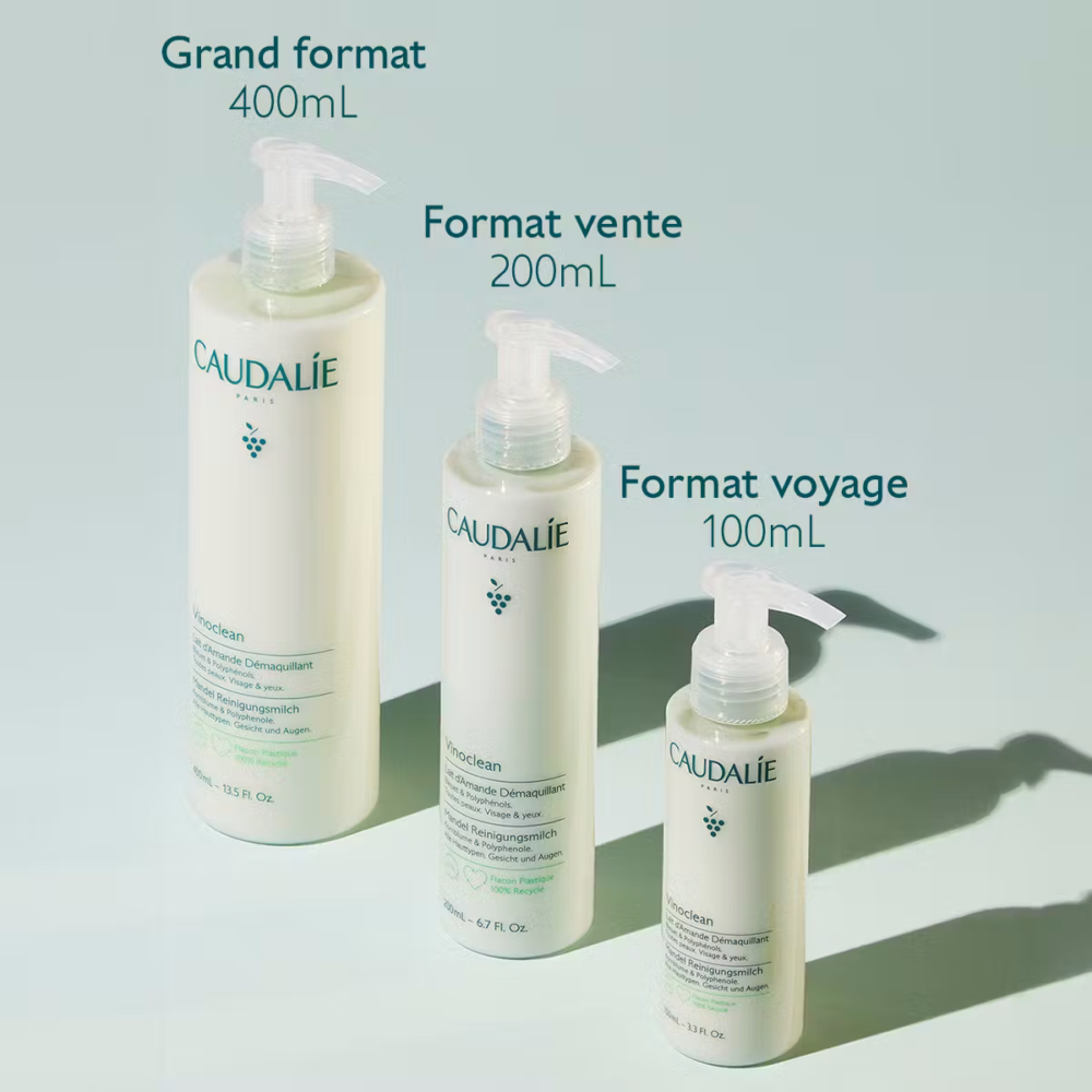 Caudalie vinoclean lait d'amande démaquillante 200ml