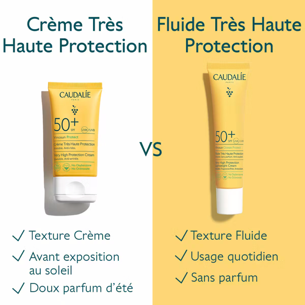 Caudalie vinosun fluide très haute protection spf50+ 40ml