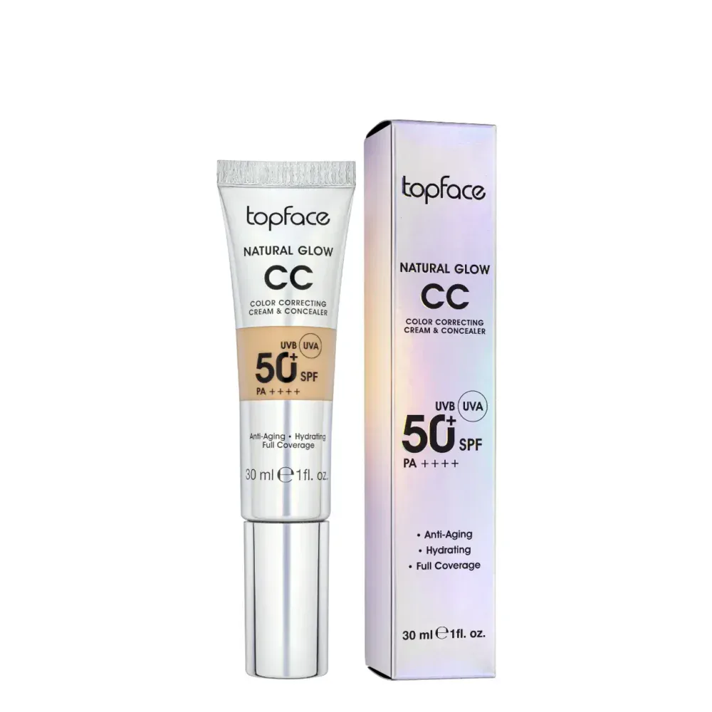Topface natural glow cc cream et concealer dark sand 008