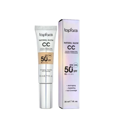 Topface natural glow cc cream et concealer dark sand 008