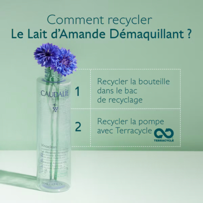 Caudalie vinoclean lait d'amande démaquillante 200ml