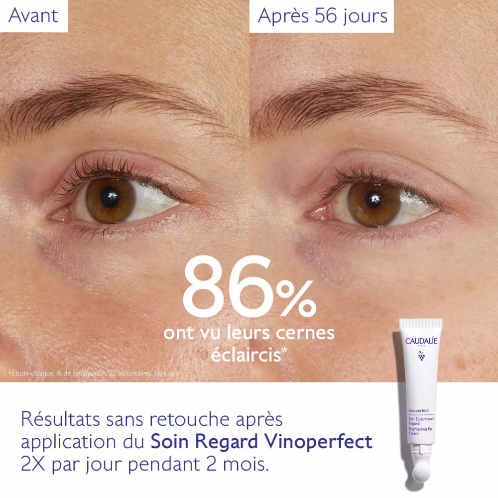 Caudalie vinoperfect soin éclaircissant regard 15ml