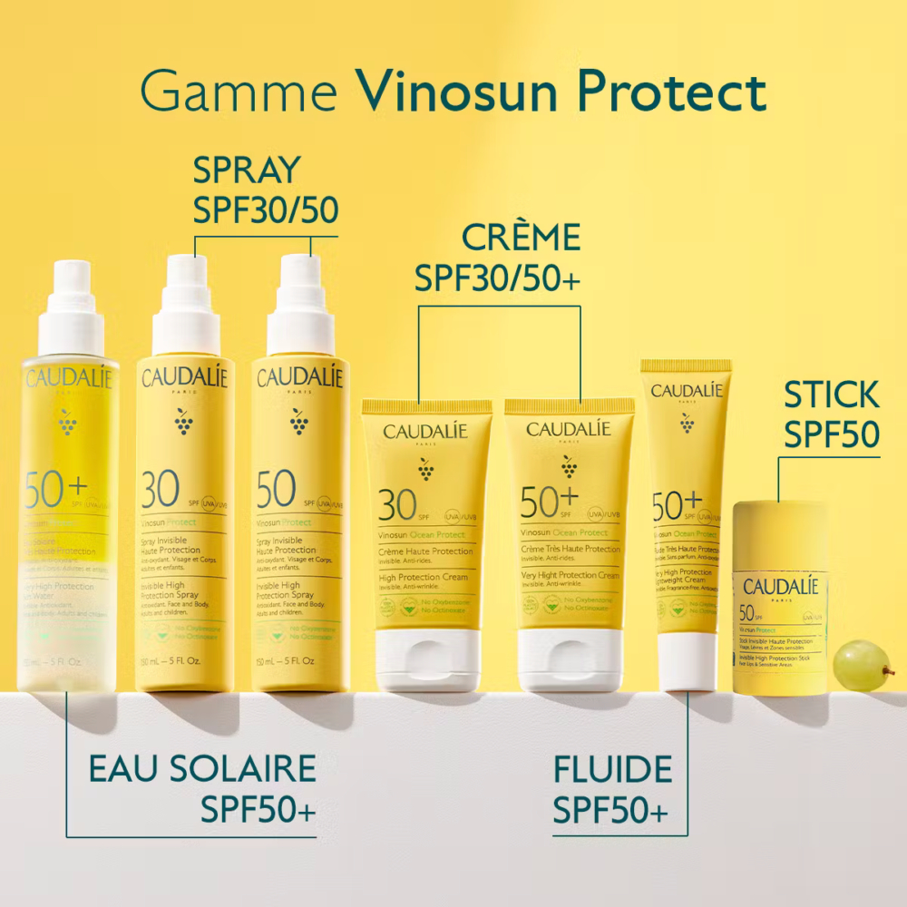Caudalie vinosun protect stick invisible haute protection spf50 15g