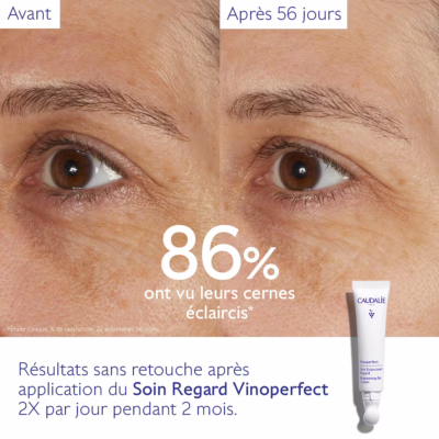 Caudalie vinoperfect soin éclaircissant regard 15ml