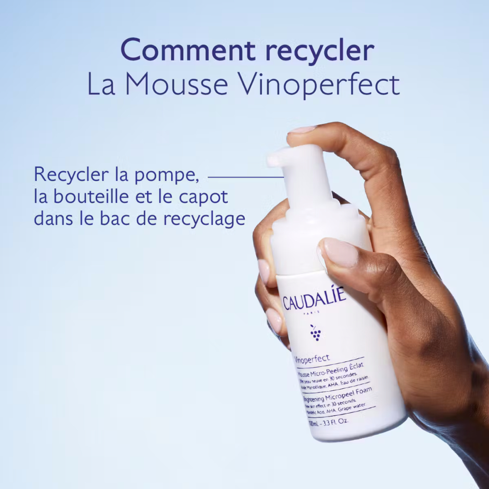 Caudalie vinoperfect mousse micro-peeling éclat 100ml