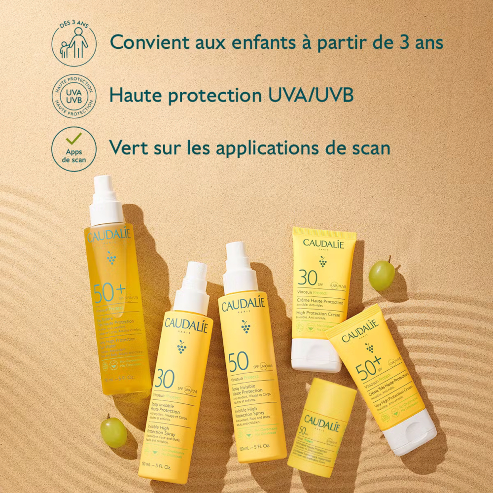 Caudalie vinosun protect spray invisible haute protection spf50 150ml