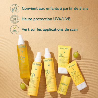 Caudalie vinosun protect spray invisible haute protection spf50 150ml