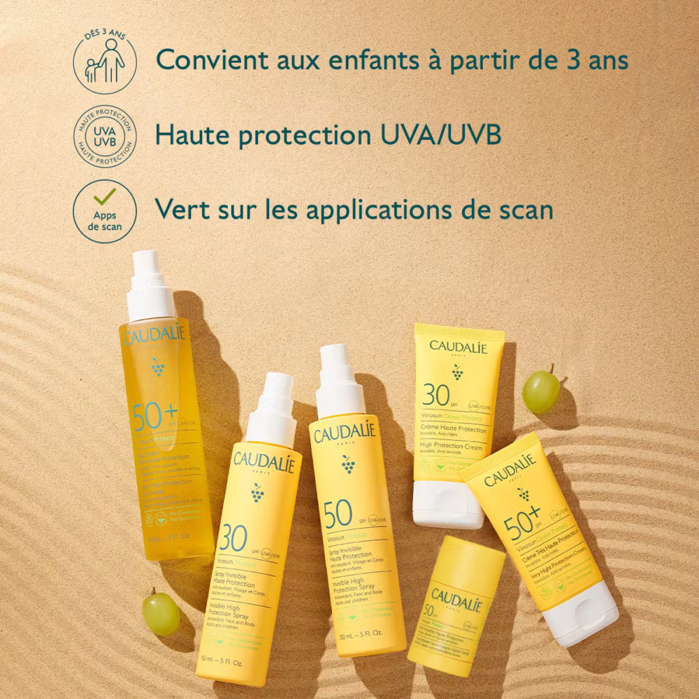 Caudalie vinosun protect stick invisible haute protection spf50 15g