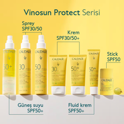 Caudalie vinosun protect eau solaire très haute protection spf50+ 150ml