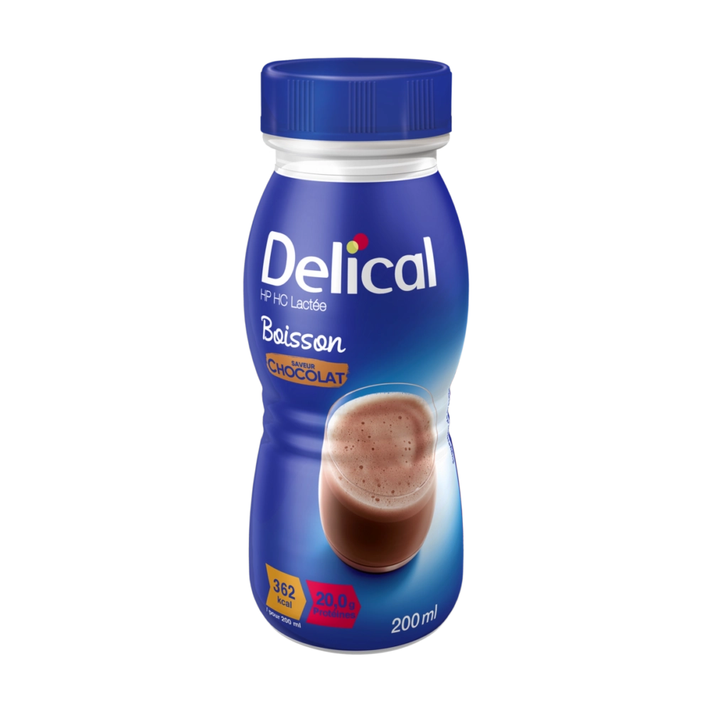 Delical boisson hp hc lactée saveur chocolat 200ml