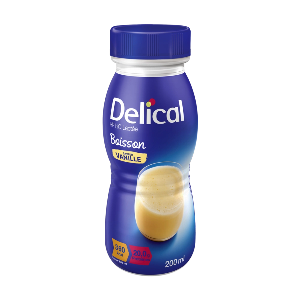 Delical boisson hp hc lactée saveur vanille 200ml