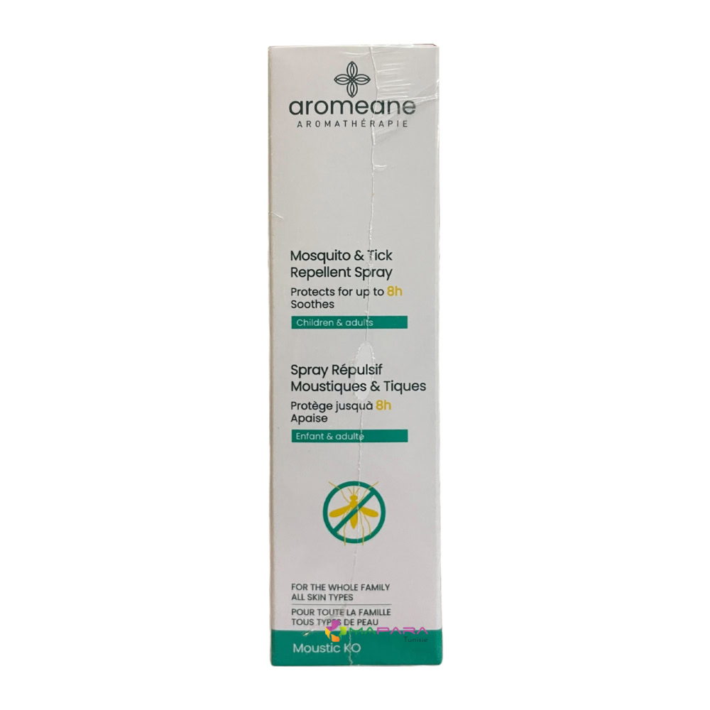 Aromeane spray répulsif moustiques et tiques protection 8h