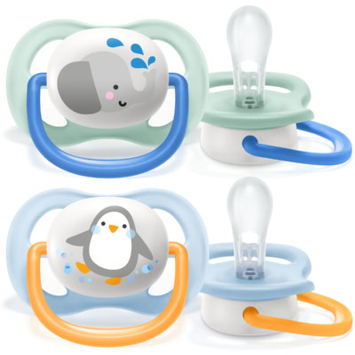 Avent philips sucette ultra air animal garcon 0-6 mois