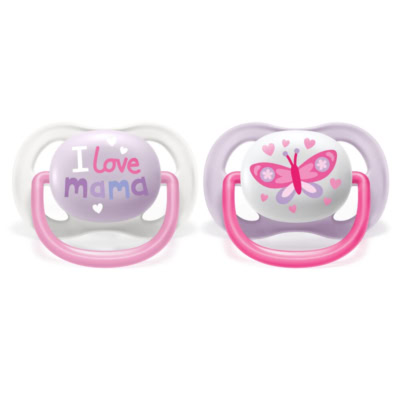 Avent philips sucette ultra air happy fille 0-6 mois
