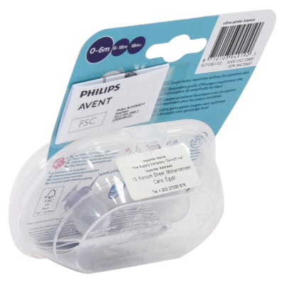 Avent Philips Sucette Ultra Air Happy Fille 0-6 Mois