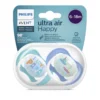 Avent Philips Sucette Ultra Air Happy Garçon 6-18 Mois