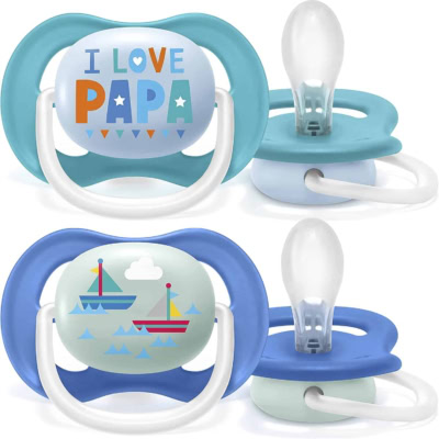 Avent philips sucette ultra air happy garçon 6-18 mois