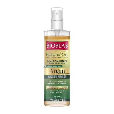 Bioblas Après-Shampoing Liquide à l'Huile d'Argan Organique 200ml