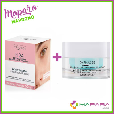 Byphasse soin hydratant + contour des yeux q10 (-50%)