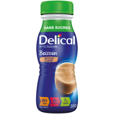 Delical Boisson HP HC sans Sucres Saveur Café 200ml