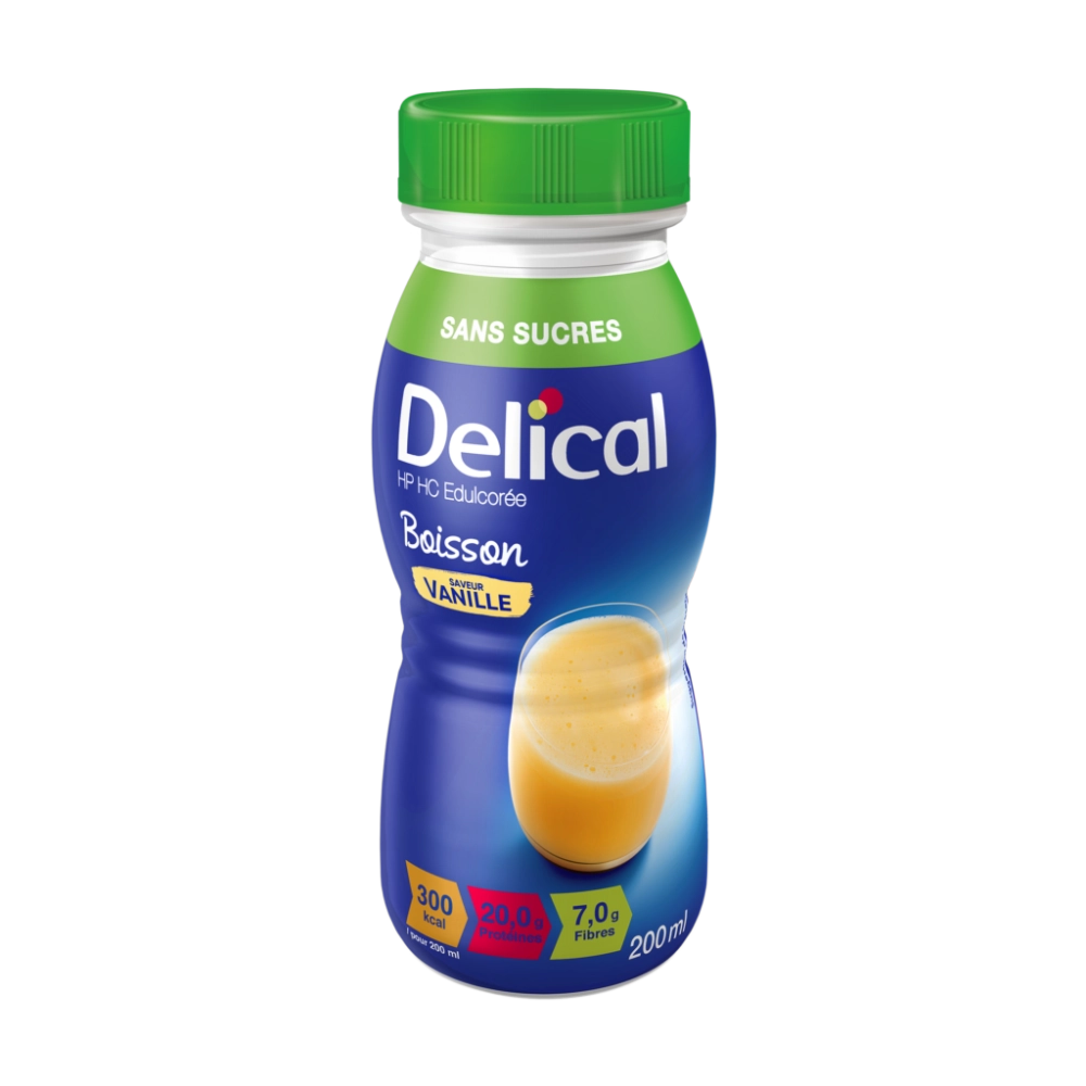 Delical boisson hp hc sans sucres saveur vanille 200ml