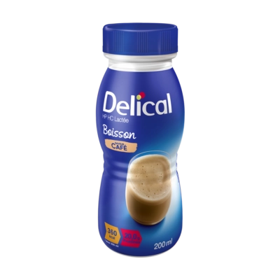 Delical Concentré Boisson HP/HC Sans Lactose Saveur Café 200ml