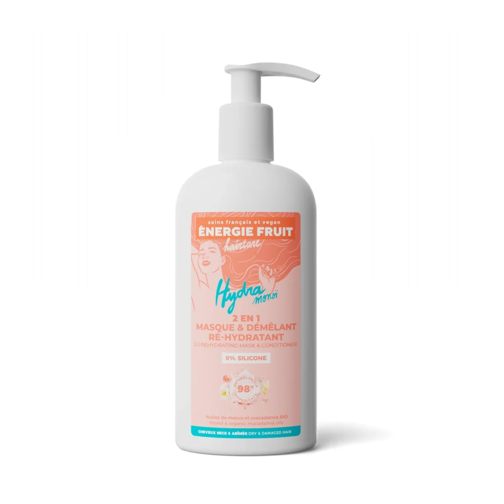 Energie fruit 2en1 masque démêlant hydratant à l'huile de monoï et macadamia 300ml