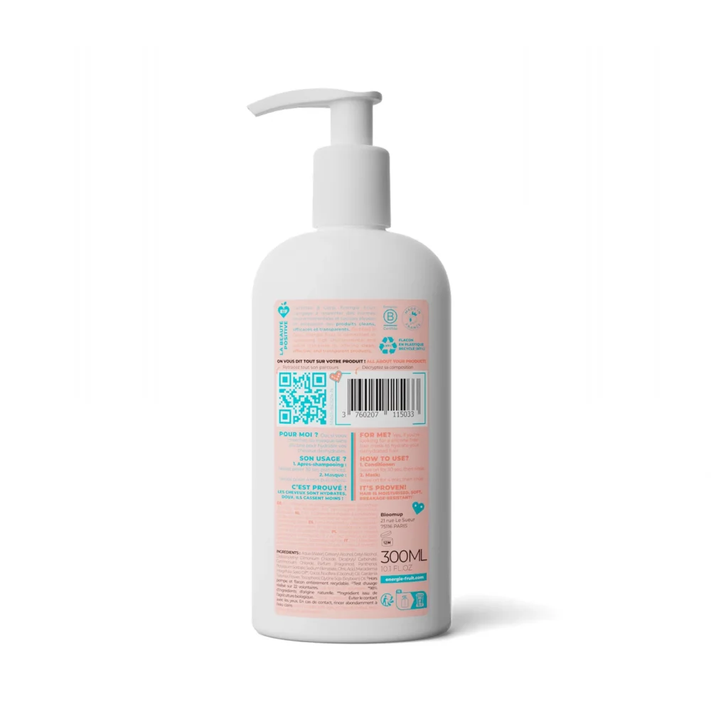 Energie fruit 2en1 masque démêlant hydratant à l'huile de monoï et macadamia 300ml