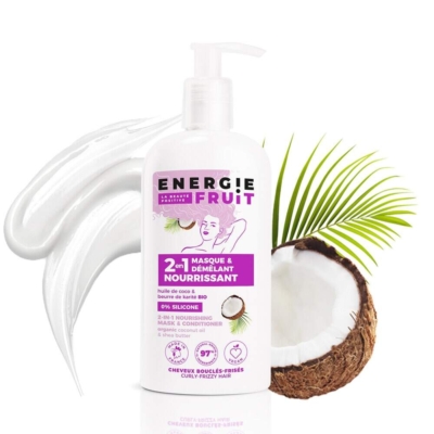 Energie Fruit 2en1 Masque Démêlant Nourrissant à l'Huile de Coco et Beurre de Karité 300ml