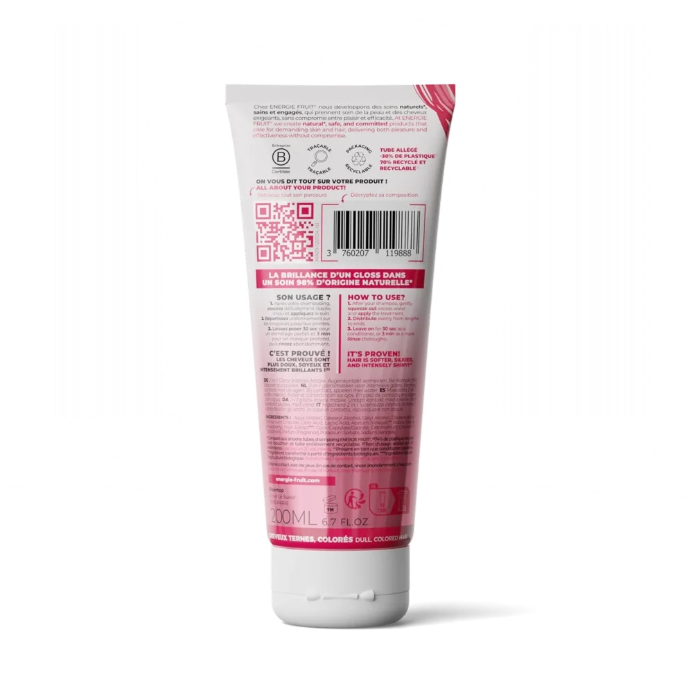 Energie fruit 2en1 masque et démêlant brillance intense 200ml