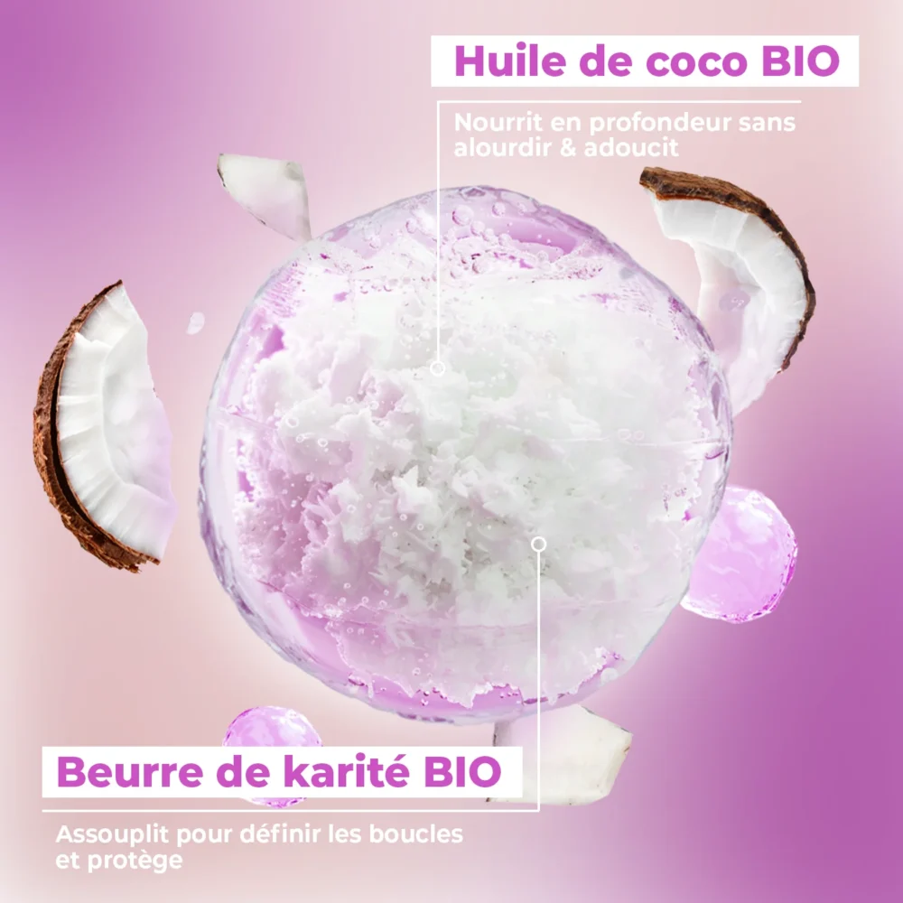 Energie fruit shampoing nourrissant à l'huile de coco et beurre de karité 250ml