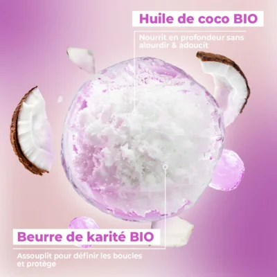 Energie fruit shampoing nourrissant à l'huile de coco et beurre de karité 250ml