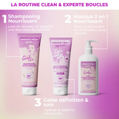 Energie fruit shampoing nourrissant à l'huile de coco et beurre de karité 250ml