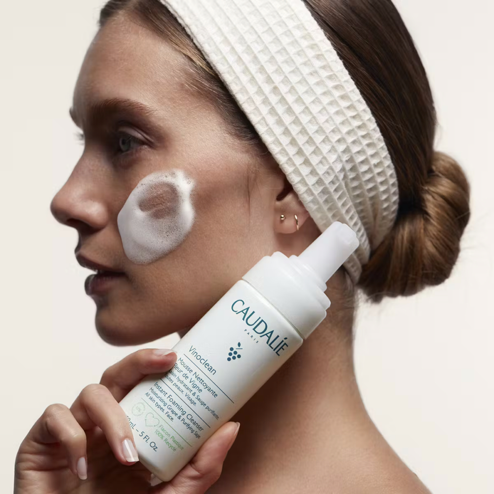 Caudalie vinoclean mousse nettoyante fleur de vigne lot de 2 x 150ml (-50%)