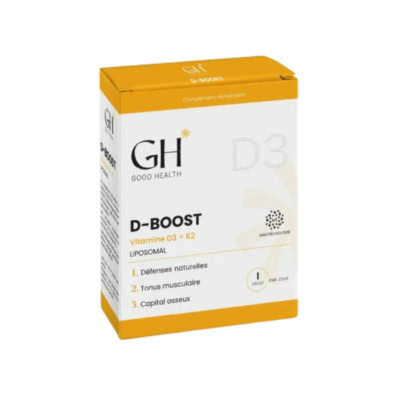 Good Health D-Boost Vitamine D3+k2 30 gelules