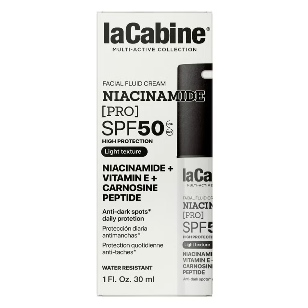 La cabine crème fluide visage niacinamide pro spf50 30ml