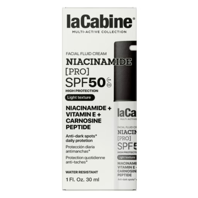 La cabine crème fluide visage niacinamide pro spf50 30ml