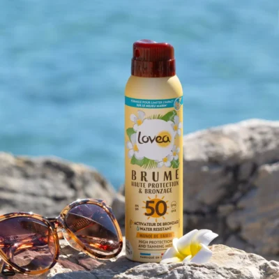 Lovea brume haute protection et bronzage monoï de tahiti spf50 150ml