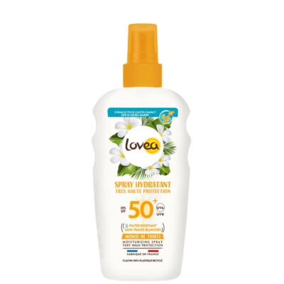 Lovea Spray Hydratant Monoï de Tahiti Très Haute Protection SPF50+ 150ml