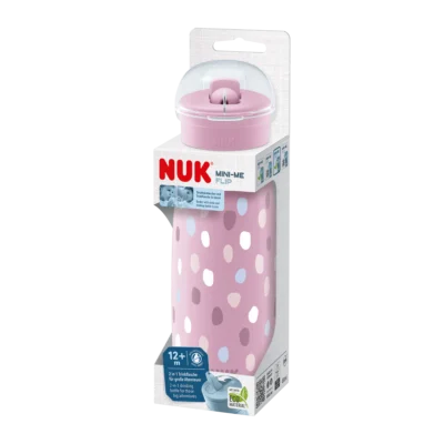 Nuk Tasse Gourde Mini-Me Flip 12m+ Rose 450ml