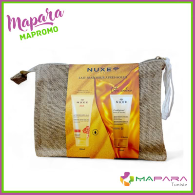 Nuxe Trousse Après-Soleil – Lait Fraîcheur 200ml + Huile de Douche Prodigieuse 200ml Offerte