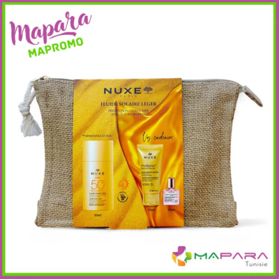 Nuxe Trousse Solaire Évasion – Fluide SPF50 + Huile de Douche + Huile Prodigieuse Florale