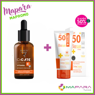 Roncey vitamine c + ecran biosun (-50%)