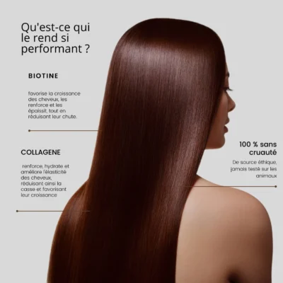 RoseBaie Eau Lamellaire Biotine et Collagène Soin Brillance et Réparation Express 200ml