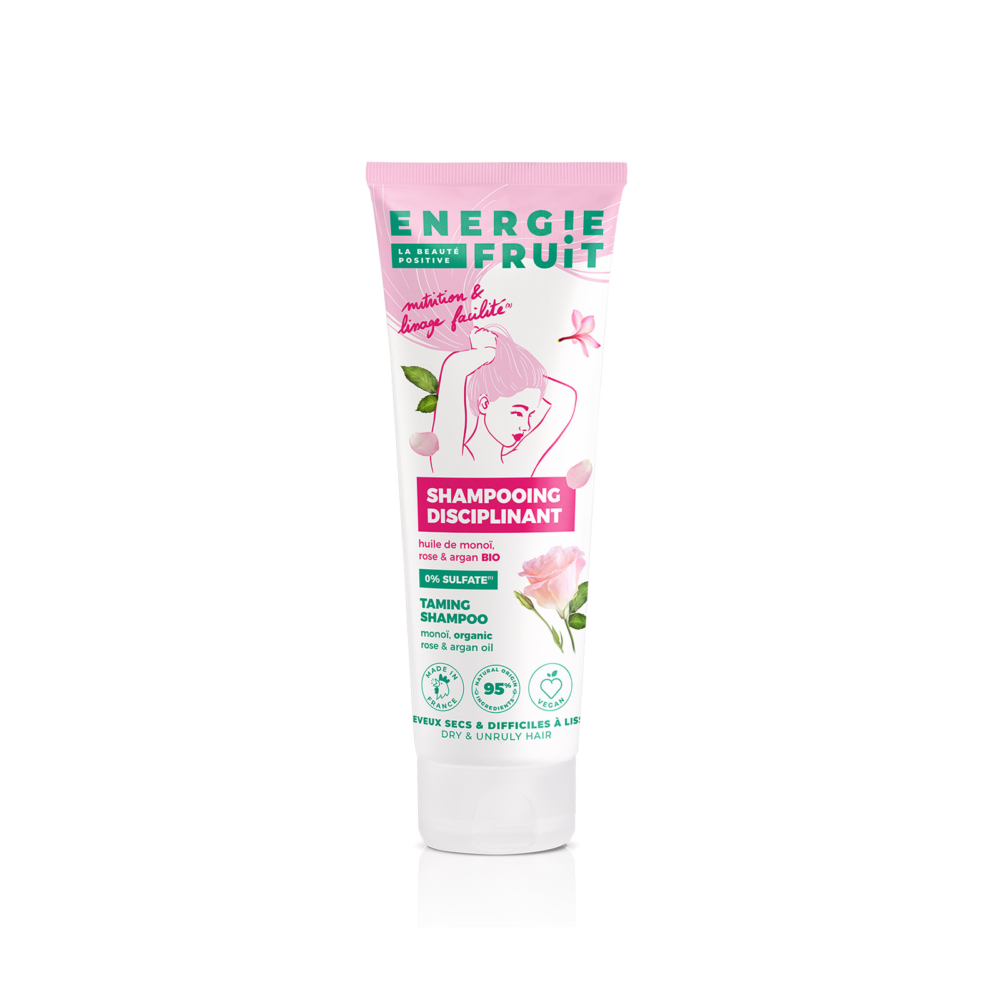 Energie fruit shampoing disciplinant à l'huile de monoï, rose et argan 250ml