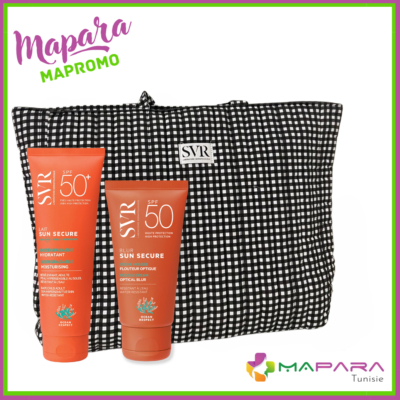 SVR Sun Secure Blur Sans Parfum + Sun Secure Lait SPF + Sac de Plage Vichy Offert