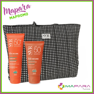 SVR Sun Secure Blur + Sun Secure Lait SPF50+ + Sac de Plage Vichy Offert