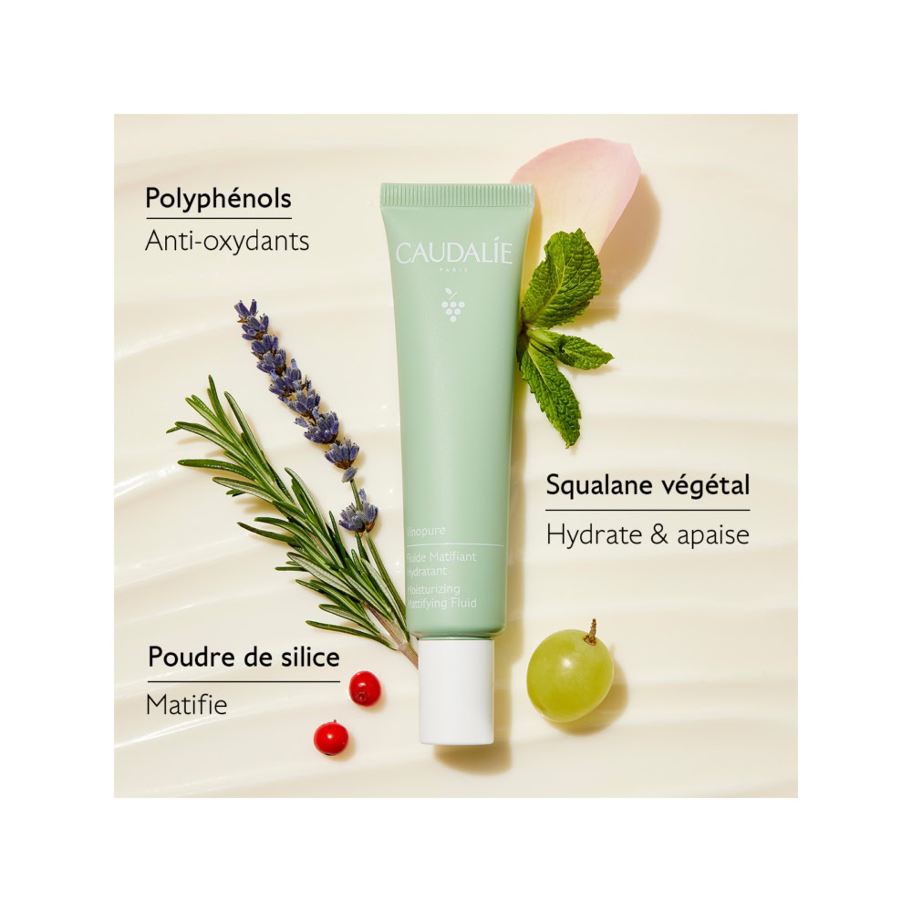 Caudalie vinopure fluide matifiant hydratant 40ml